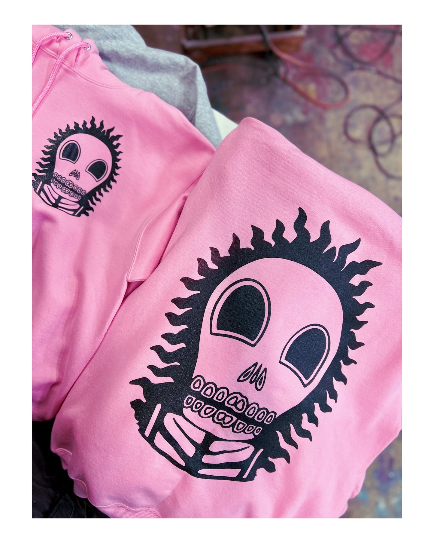 BC skull hoodie