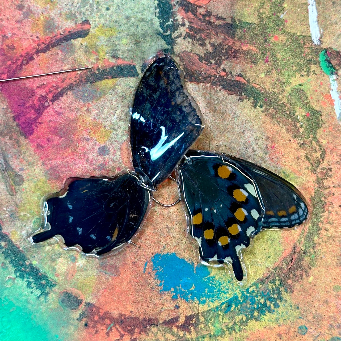 Black Swallowtail Earrings