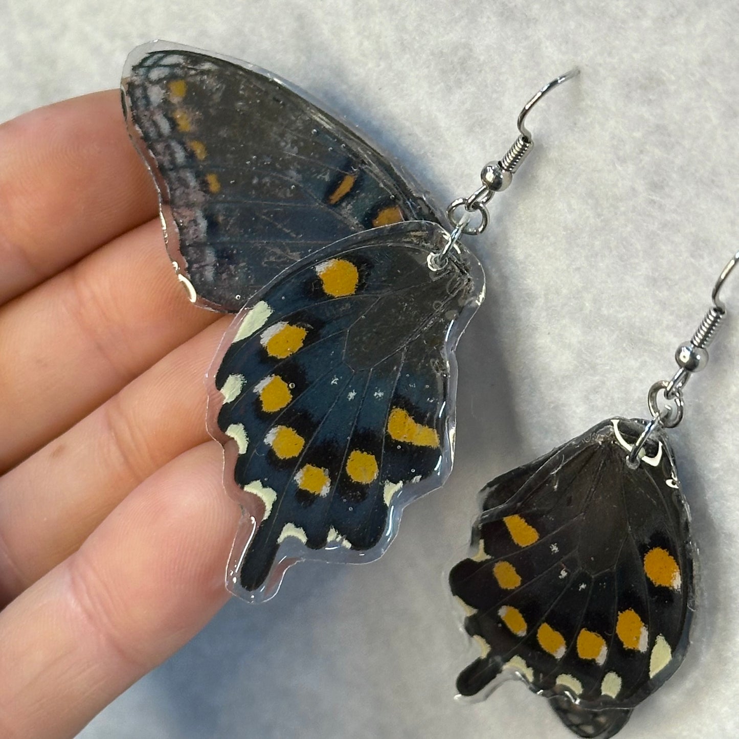 Black Swallowtail Earrings