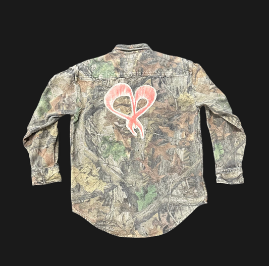 Kintsugi Heart RealTree Flannel