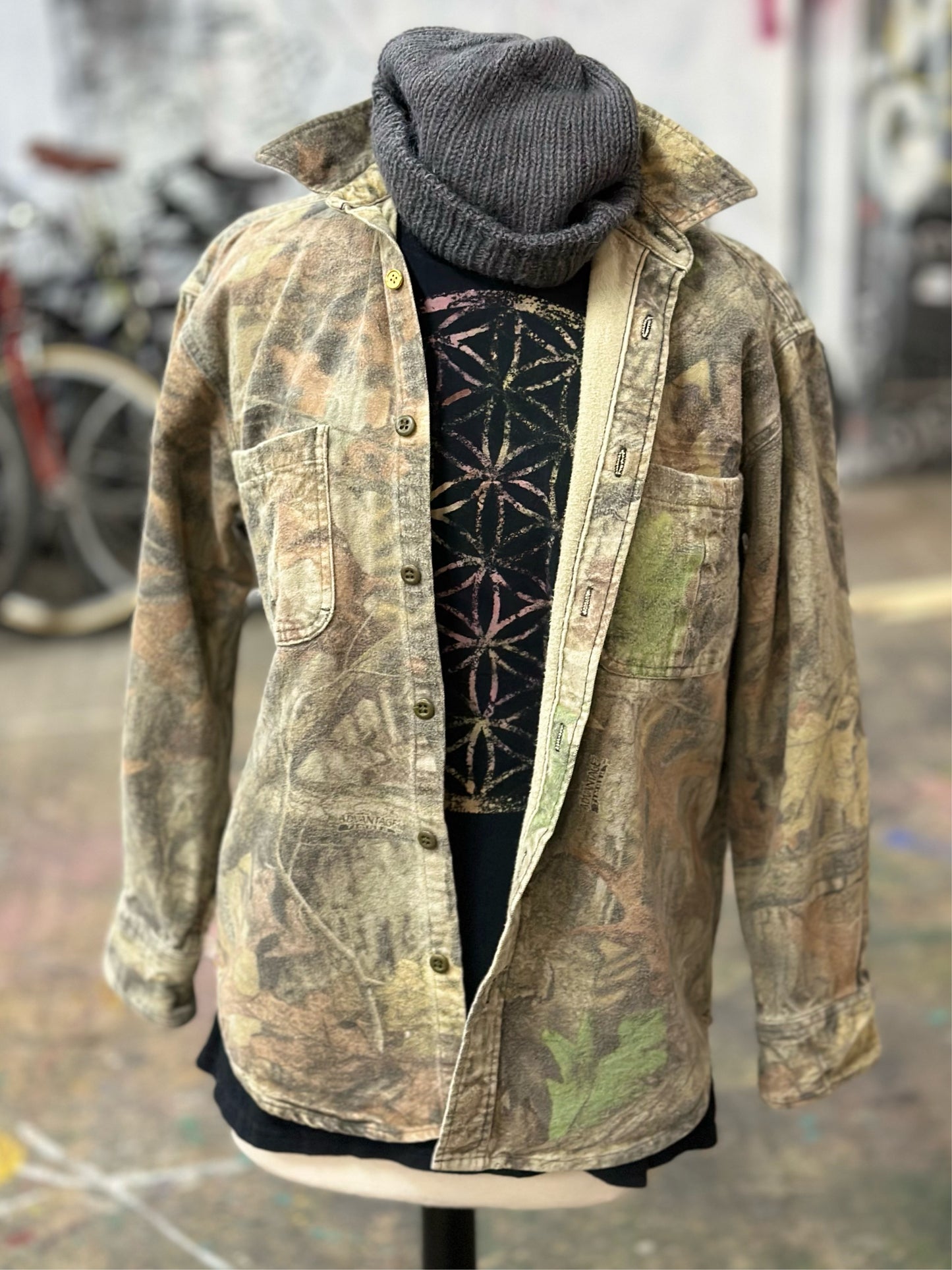 Kintsugi Heart RealTree Flannel